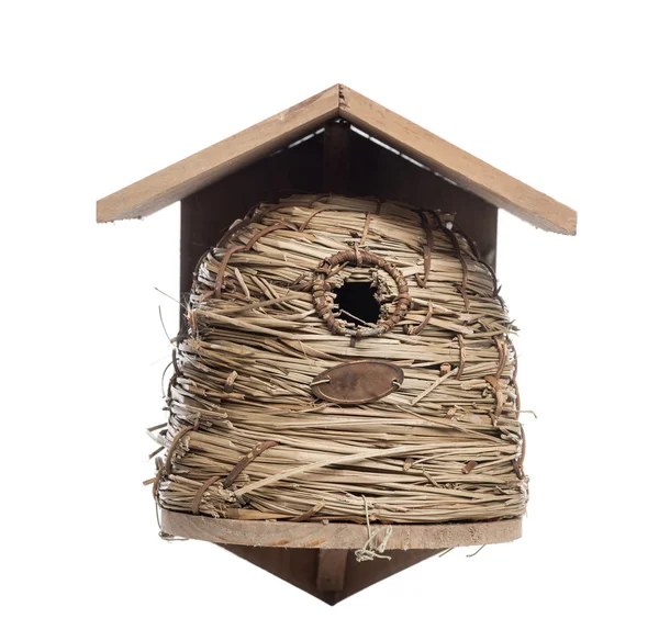 Birdhouse, na białym tle — Zdjęcie stockowe