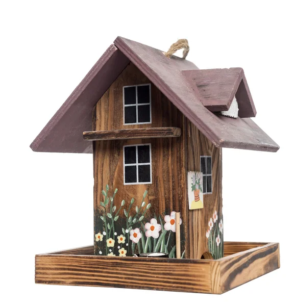 Birdhouse, na białym tle — Zdjęcie stockowe