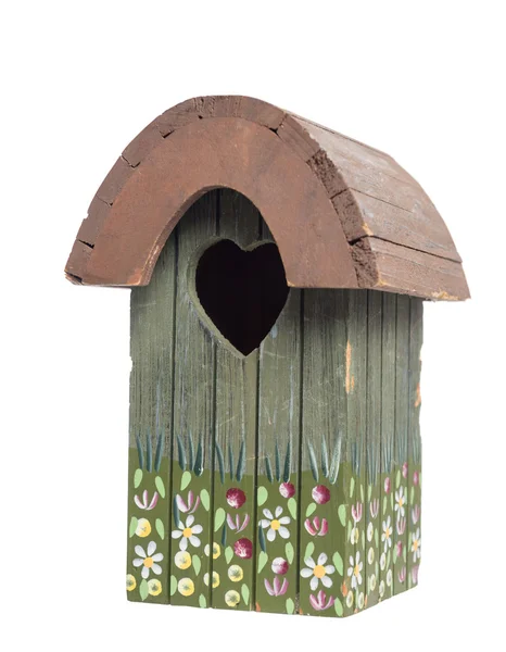 Birdhouse, isolado em branco — Fotografia de Stock