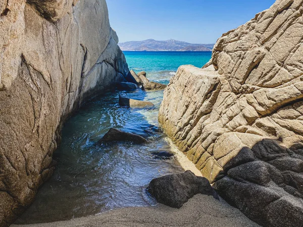 Naxos岛上的小型海滩和海湾 — 图库照片