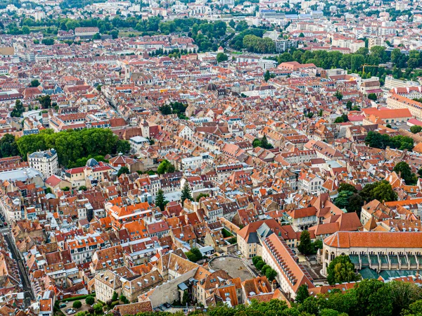 Flygfoto Besancon Frankrike — Stockfoto