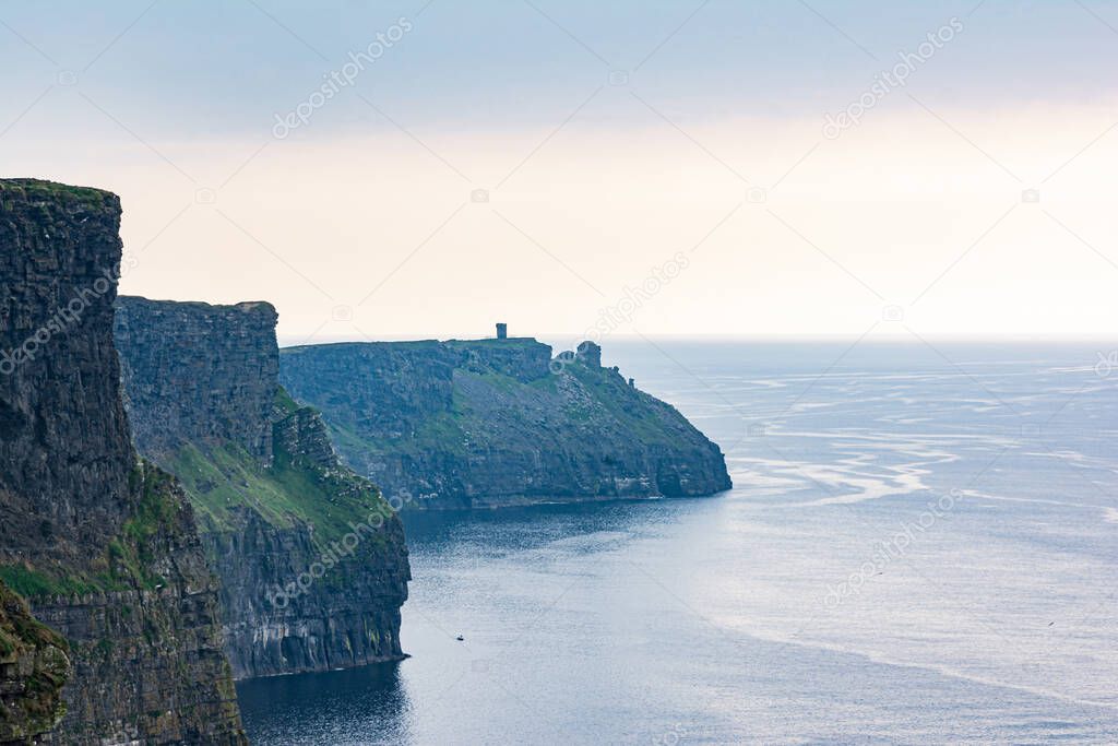 View of the famous Cliffs of Moher, County Clare, Ireland
