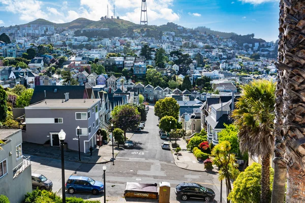 Panoramic View Castro District Liberty Street San Francisco California — Stock Photo, Image