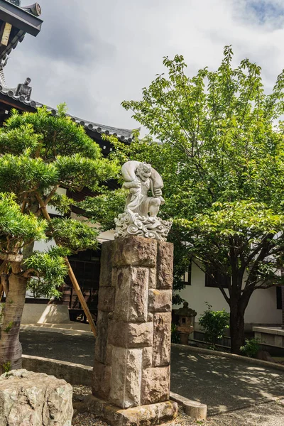 Tóquio Japão Ásia Setembro 2019 Estátua Jardim Templo Chokoku — Fotografia de Stock
