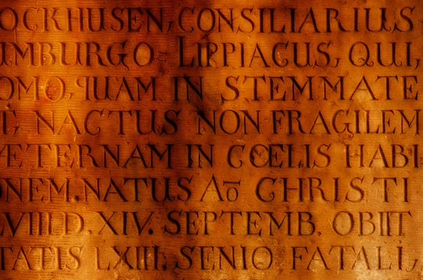 Antigua inscripción en piedra —  Fotos de Stock