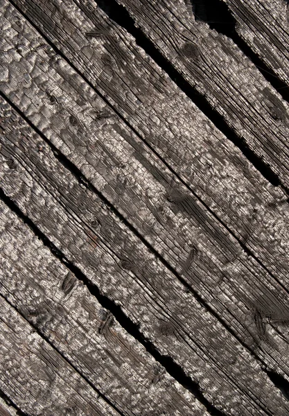 Burnt wood planks — Stock Photo, Image