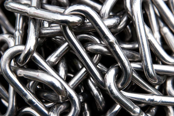 Collected steel chain — Stock Photo, Image