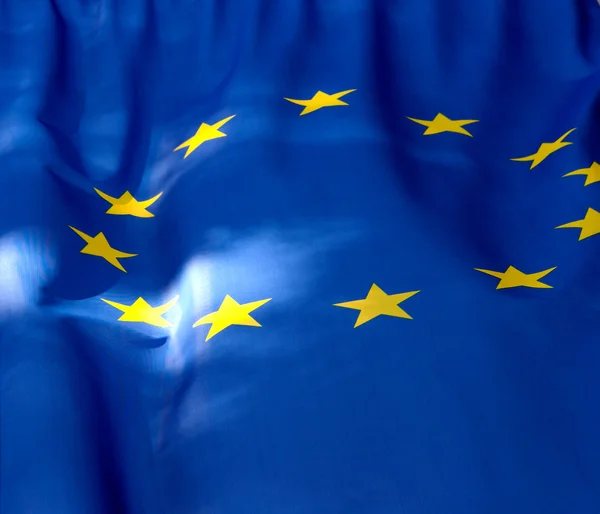 Fragment of the flag of the European Union — Stock Photo, Image