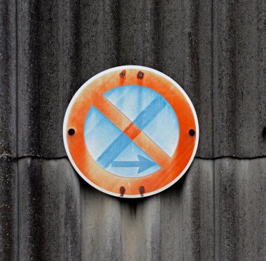 asbest duvara trafik işaretleri