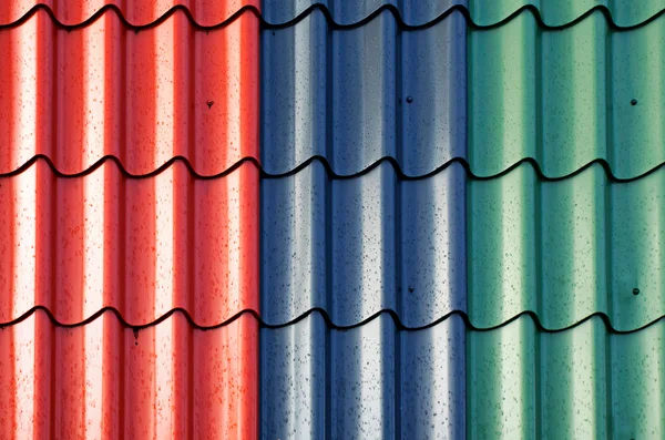 Multicolored tiles of the roof — Stock Photo, Image