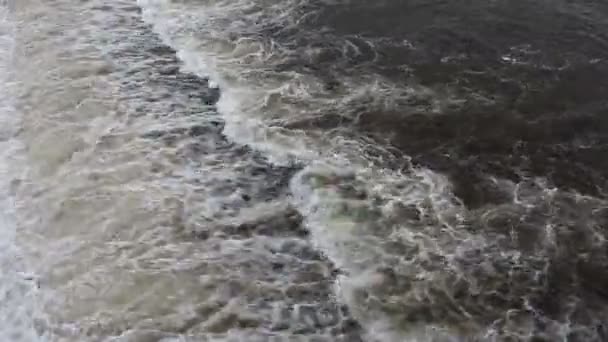 Il flusso del fiume d'acqua — Video Stock