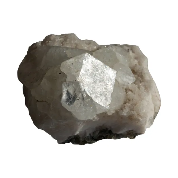Apofillite minerale su sfondo bianco — Foto Stock