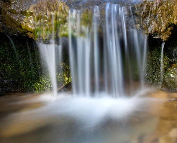 Winter waterval in een forest — Stockfoto