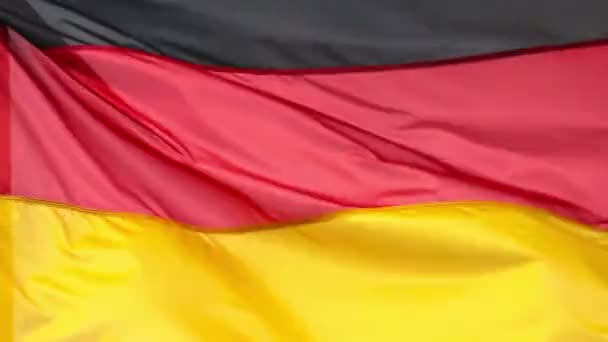 Bandera de Alemania en el viento — Vídeo de stock