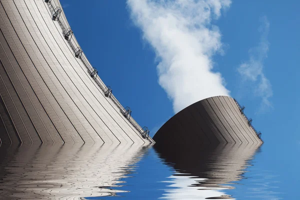 湛水の原子力発電所 — ストック写真
