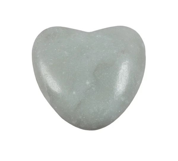 Stone heart on a white background — Stock Photo, Image