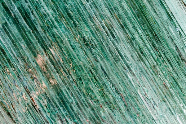 Бірюзове абстрактне скло на стіні — стокове фото