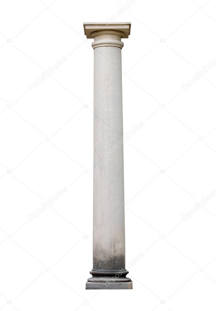 Column isolated on a white background
