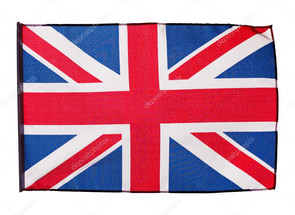 Flag of England on white background