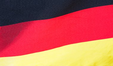 Rüzgar yakın çekim Alman bayrağı