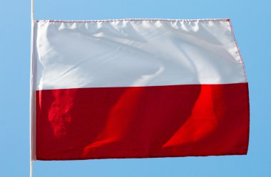 Lehçe bayrak mavi gökyüzü Rüzgar