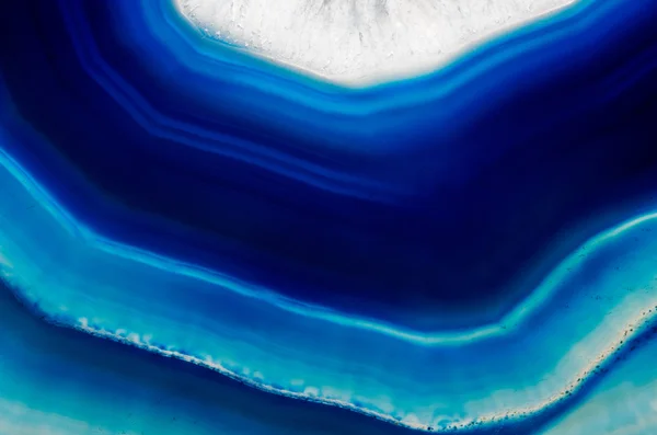 Background of slice of blue agate crystal — Stock Photo, Image