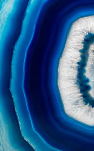 Slice background of blue agate crystal — Stock Photo, Image