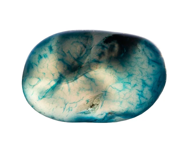 Turquoise stone on white background — Stock Photo, Image