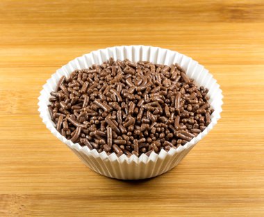 çikolata parçacıklı kağıt muffin Kupası