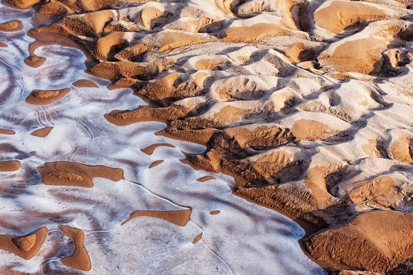 Fondo congelado y helado del río —  Fotos de Stock