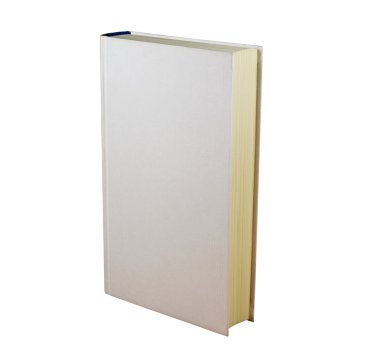  Boş kitap beyaz arkaplanda izole edildi