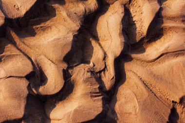 Dondurulmuş ve kurutulmuş kadar nehir yatağı 