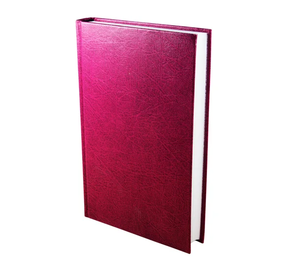 Livro rosa isolado no fundo branco — Fotografia de Stock