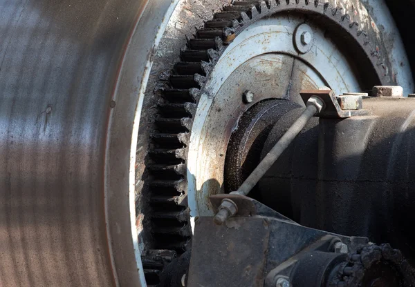 Detalii despre un motor electric vechi — Fotografie, imagine de stoc