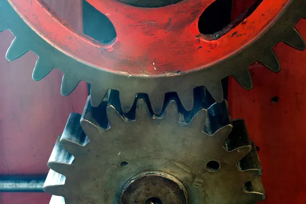 Pinion gear of a mechanical machine — Stock Photo, Image
