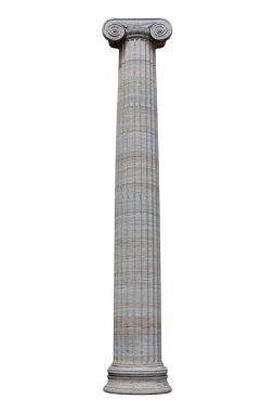  Beyaz arka plan üzerinde izole sütun 