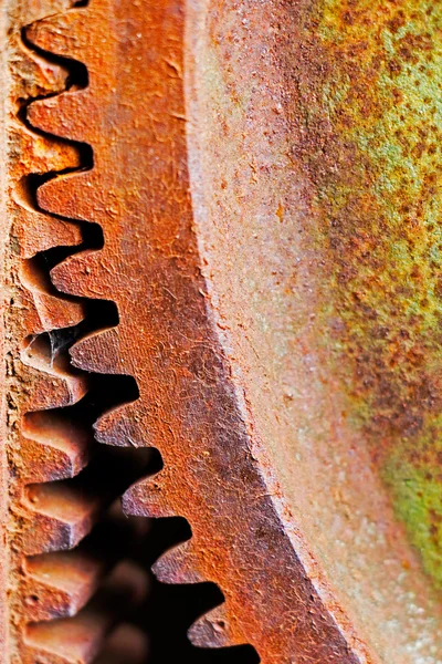 Old and rusty pinion gear of mechanical machine — Stock Photo, Image