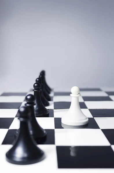 Ledarskap i schack — Stockfoto