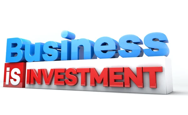 3D words Business is — Stock Photo, Image