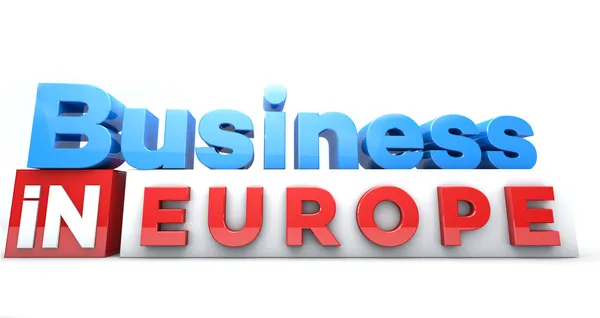 Business in countries in 3D on white — Stock Photo, Image