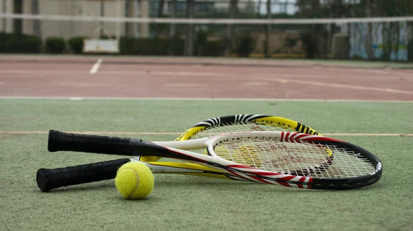 Tennisbanor Stockfoto