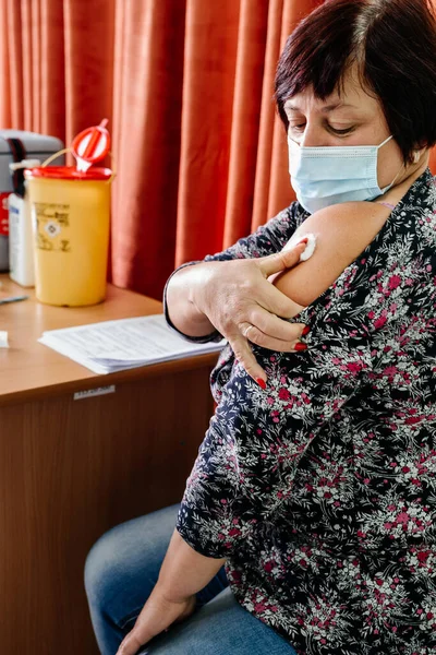 Processo Immunizzazione Sala Vaccinazione Ucraina Protezione Del Sistema Immunitario Mediante — Foto Stock