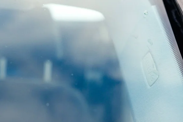 Poduszka Powietrzna Wnętrzu Samochodu Pobliżu Pasa Bezpieczeństwa Zbliżenie Wnętrze Samochodu — Zdjęcie stockowe