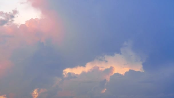 Pioggia Fulmini Una Giornata Estiva Nuvole Pioggia Nel Cielo Cambiamenti — Video Stock