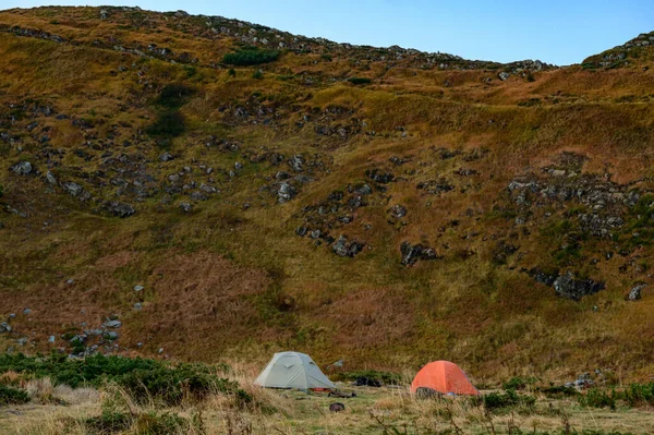 Real Morgnar Karpaterna Nära Sjön Nesamovyto Mount Turkul Och Miljön — Stockfoto