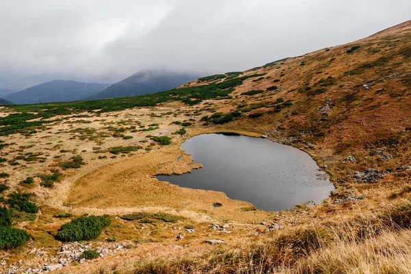 Der Nesamowit See Und Die Umliegende Landschaft Das Schwarze Wasser — Stockfoto