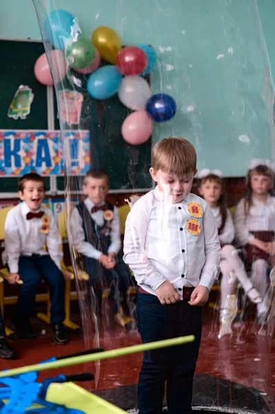 Dolyna Ukraine Mai 2021 Animatoren Und Seifenblasen Für Einen Kinderurlaub — Stockfoto