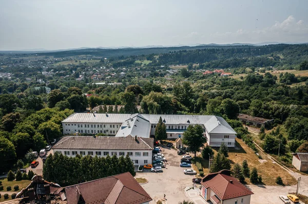 Dolyna Ucraina Luglio 2021 Ospedale Central City Vista Dall Alto — Foto Stock