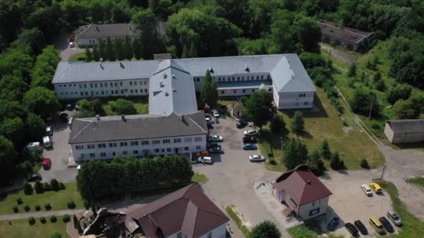 Dolyna Ukrajna Július 2021 Top View Local Hospital All Departments — Stock videók