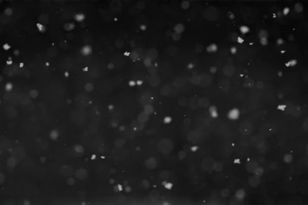 Падаючі Сніжинки Фоні Нічного Неба Ізольовані Пост Виробництва Накладені Графічному — стокове фото